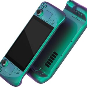 eXtremeRate Full Steam Deck LCD Shell Kit (Chameleon Green Purple)