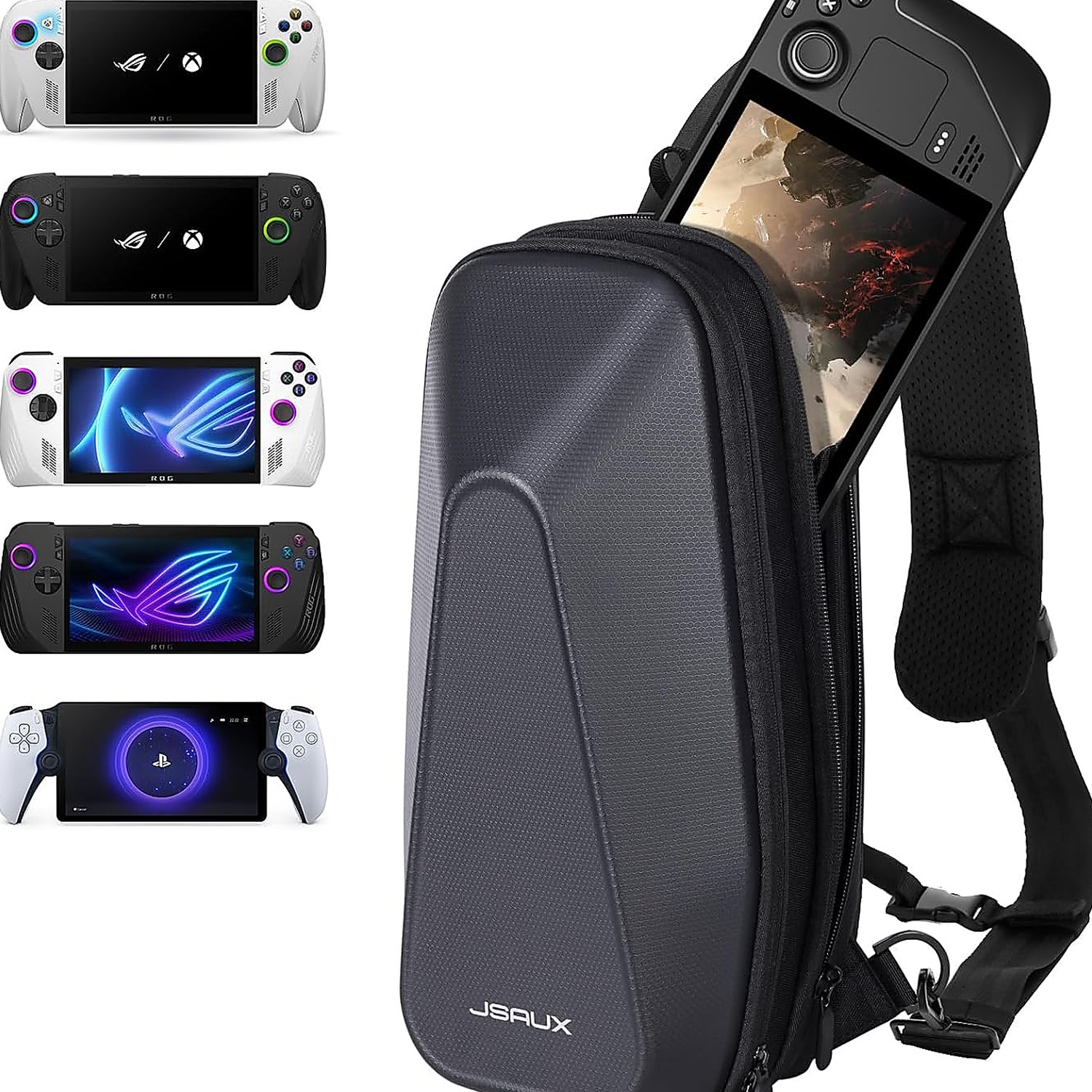 JSAUX Sling Bag Carry Case for Steam Deck OLED and LCD