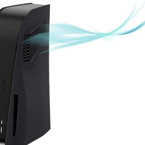 VLANMON Black Vented Faceplates for PS5 Disc Edition