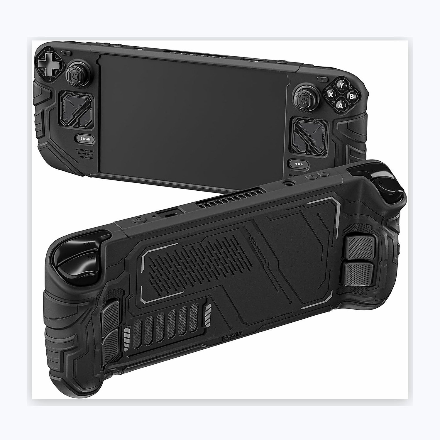 PlayVital Mecha Grip Case for Steam Deck OLED and LCD