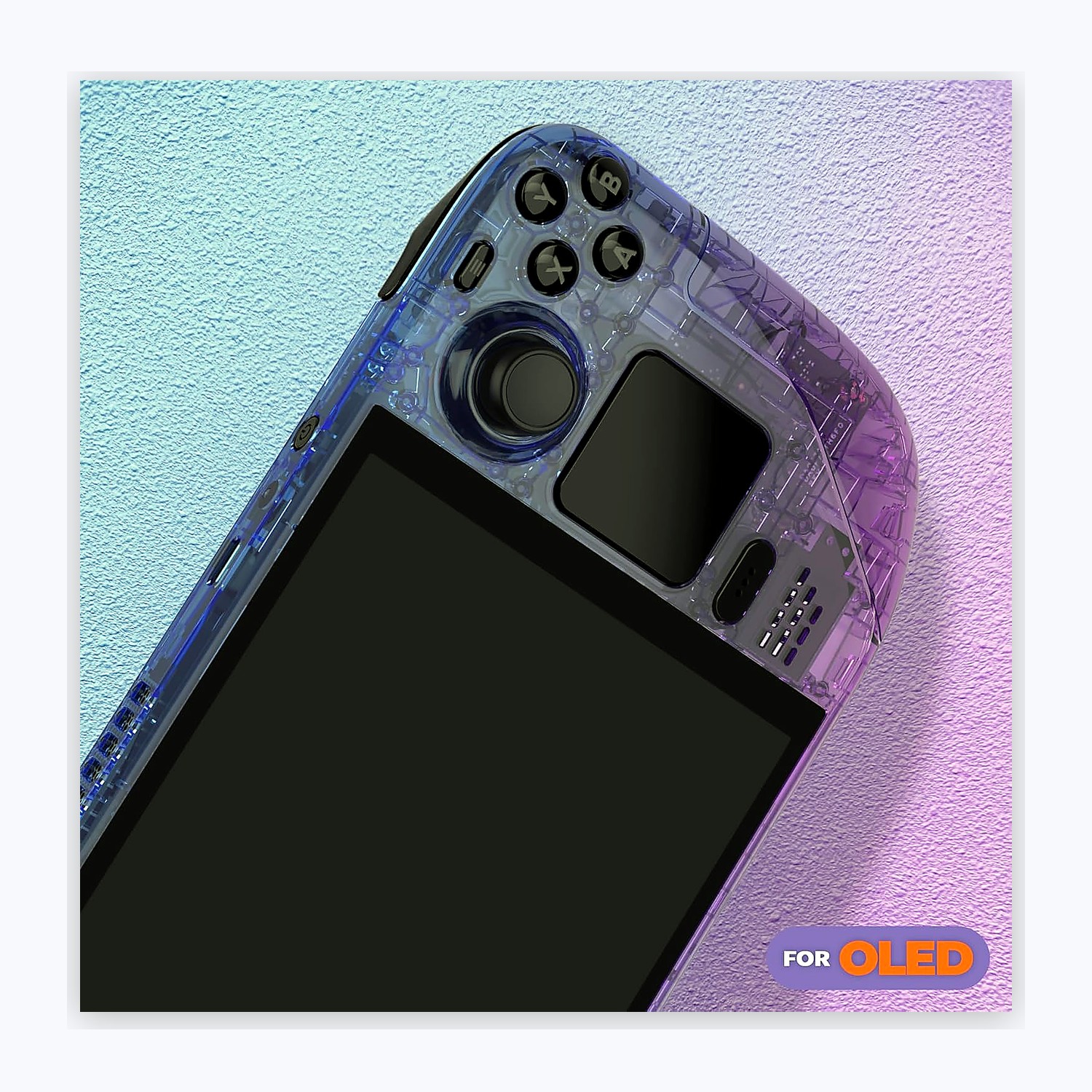 eXtremeRate Bluebell Full Shell Kit for Steam Deck OLED view 2