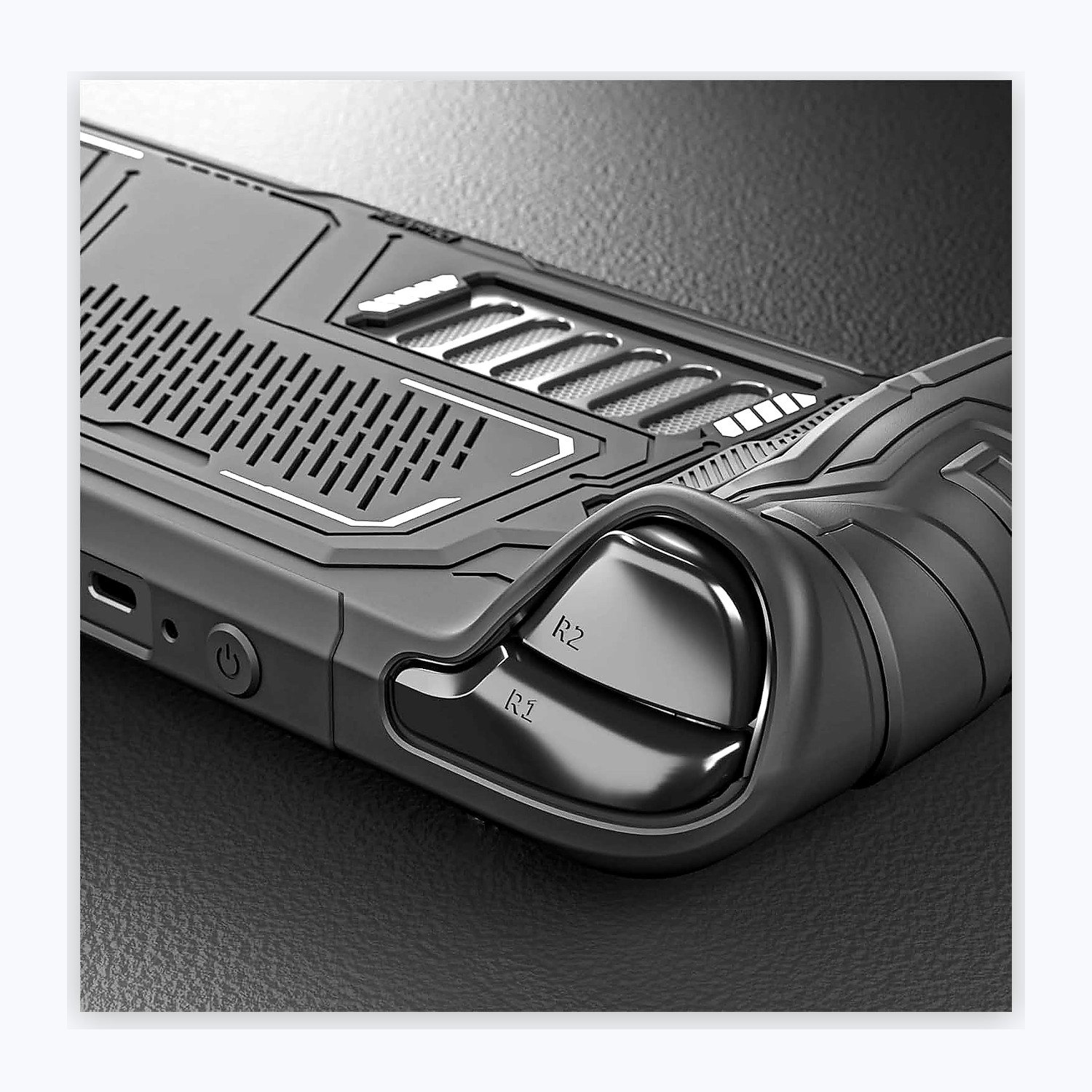 PlayVital Mecha Grip Case for Steam Deck OLED and LCD view 2