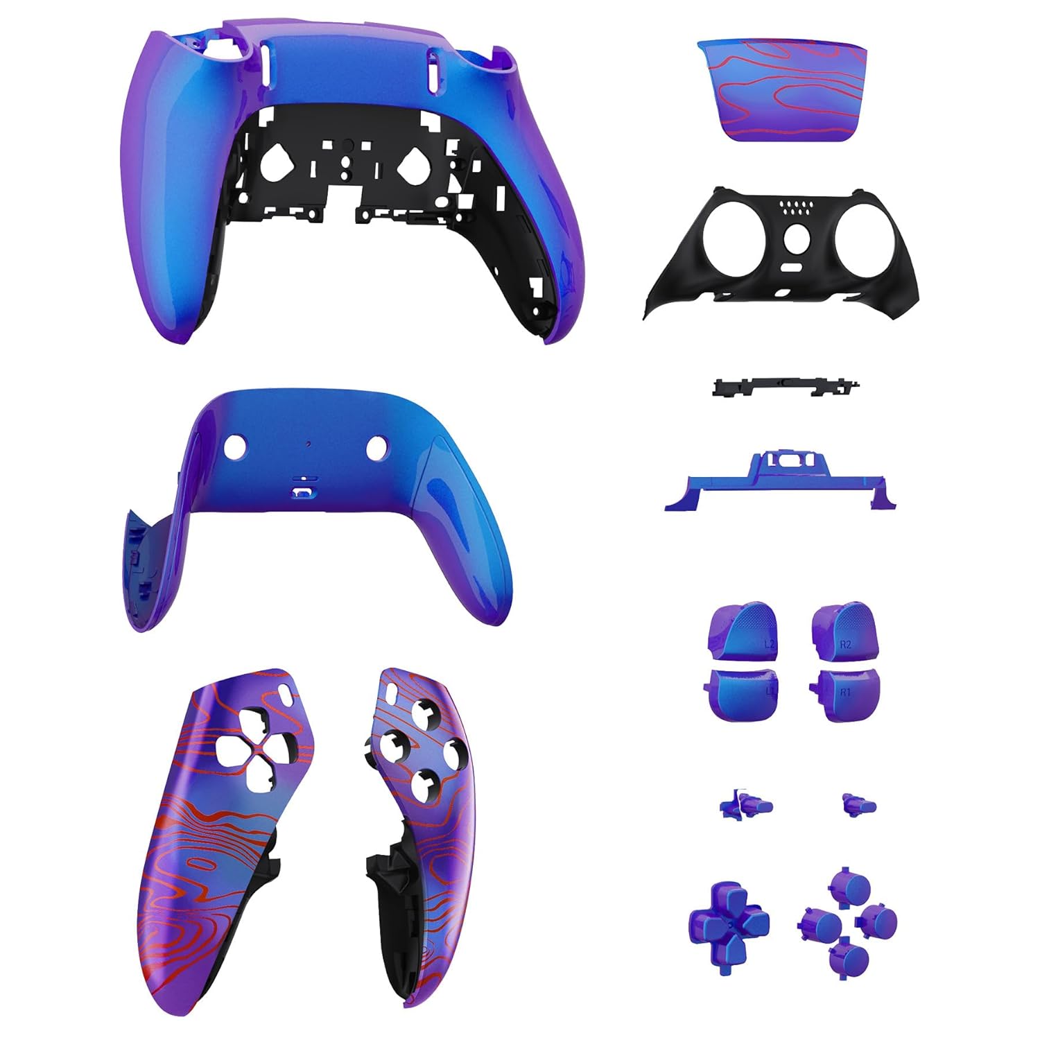 eXtremeRate Full Shell Kit for PS5 DualSense Edge Controller - Image 5