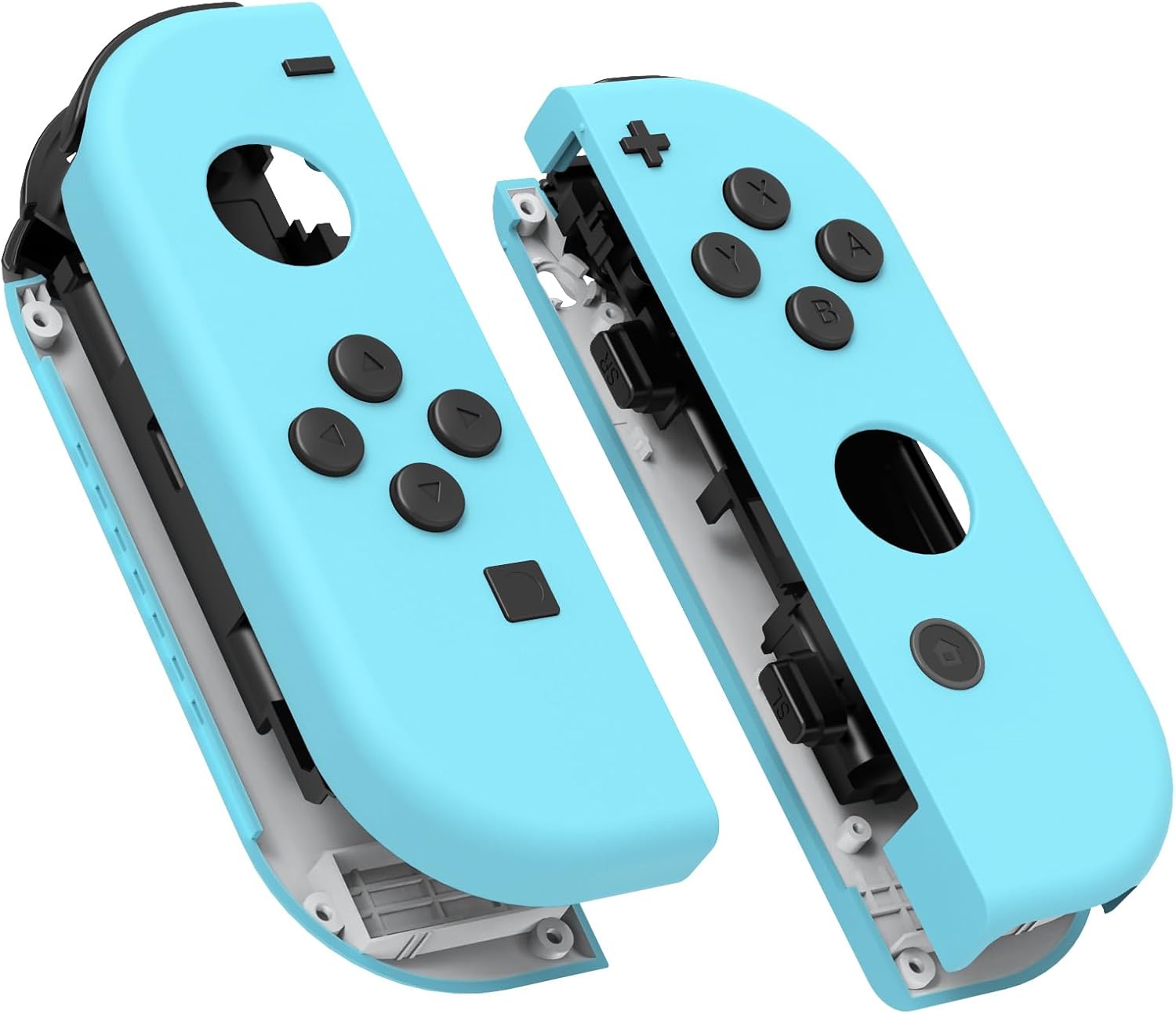 eXtremeRate Heaven Blue Full Shell with Buttons for Nintendo Switch Joy-Con