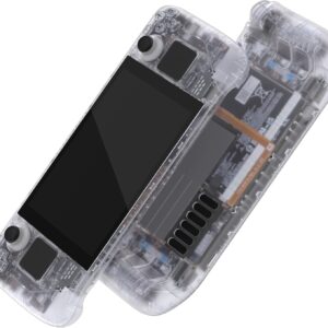 eXtremeRate Transparent Clear Full Shell with Buttons for Steam Deck LCD