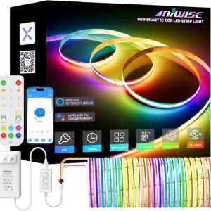 eXtremeRate RGB LED Light Strip for PS5 Console with IR Remote - 7 Colors 29 Effects